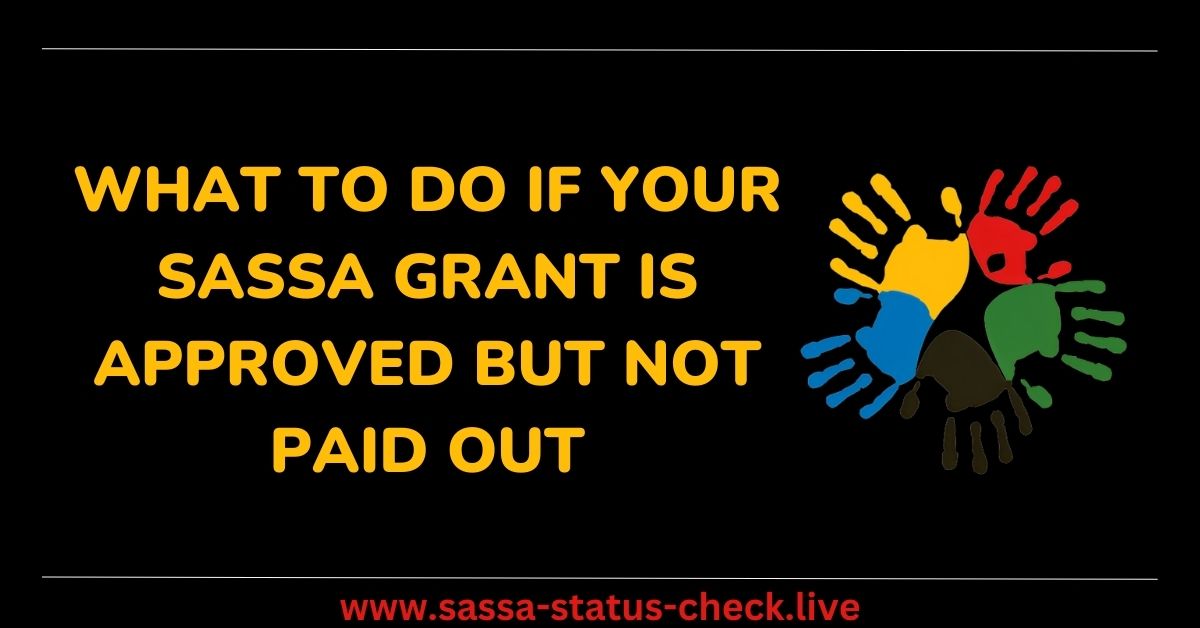 What To Do If Your SASSA Grant Is Approved But Not Paid Out?